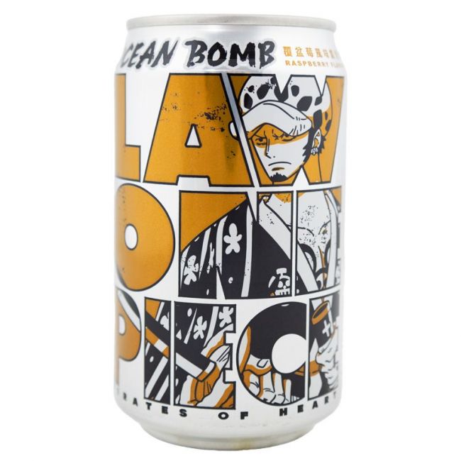 Bebida com sabor de framboesa (OCEAN BOMB) 330ml