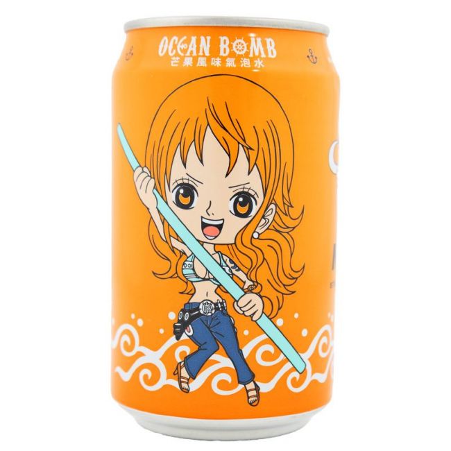 Bebida a gás Sabor Mango (OCEAN BOMB) 330ml