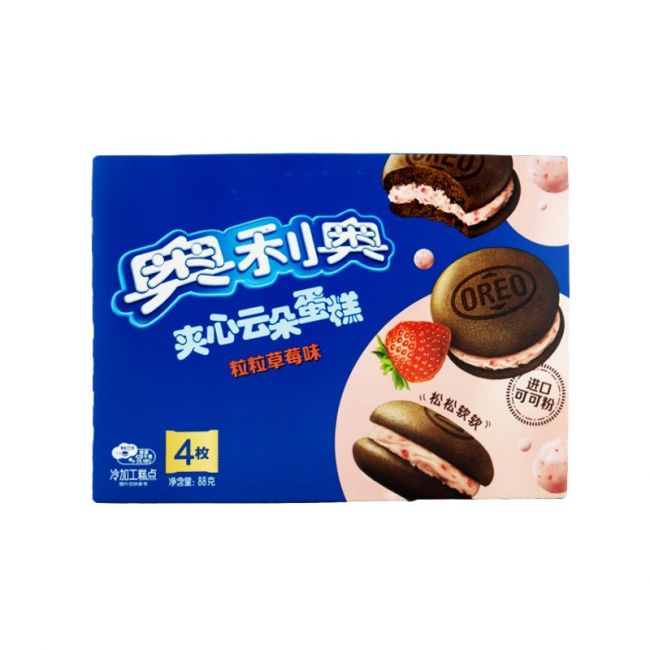 Pate de cacau cheio de sabor de morango (OREO) 4 und 88g