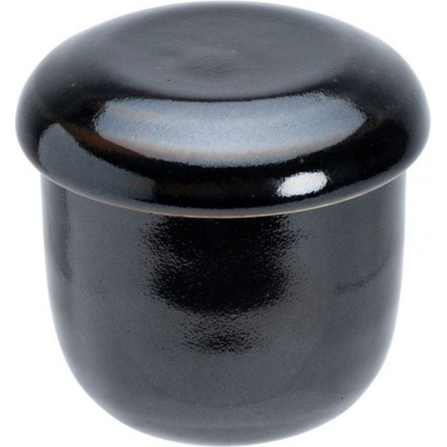 Taza com cap "Chawanmushi Yuzu negro" (8.5x8cm)