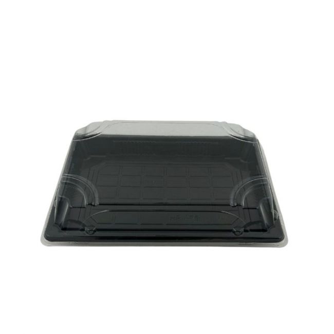 Embalagem retangular com tampa (18.5x12.8x4CM) 50uds pretos.
