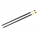 Matt black melamine stick: motivo dourado