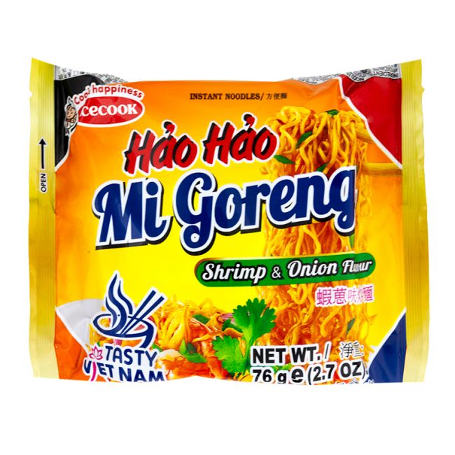 Macarrão Instantâneo Hao-Hao Mi Goreng com Sabor Cebola e Camarão (ACECOOK) 76g