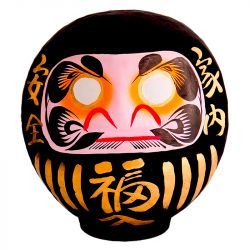 DARUMA 12CM."preto"