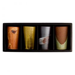 Set 4 Tazas porcelana 90ml