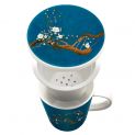 Taza com filtro e tampa