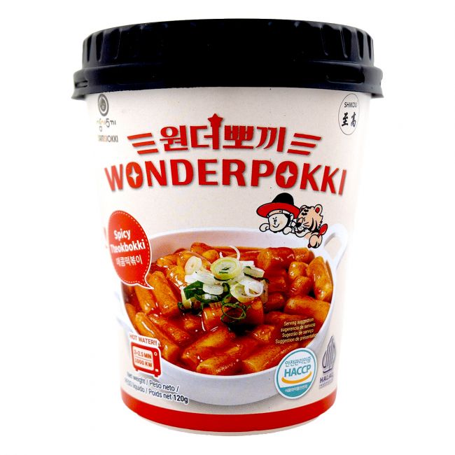 Bolos de arroz instantâneo TTEOKBOKI com molho picante SHIKOU 120g