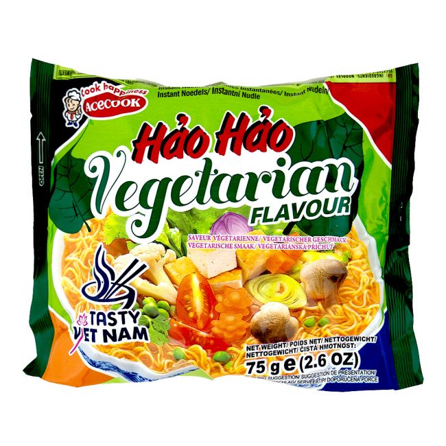 Macarrão instantâneo Hao-Hao com sabor vegetal (ACECOOK) 75g