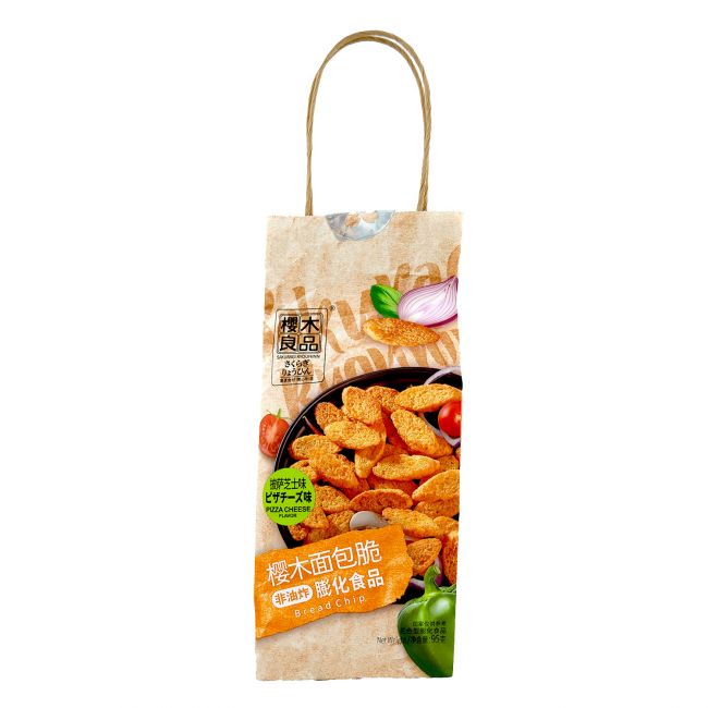 Lanche crocante saboreado com queijo e pizza (SAKURAGI) 95g