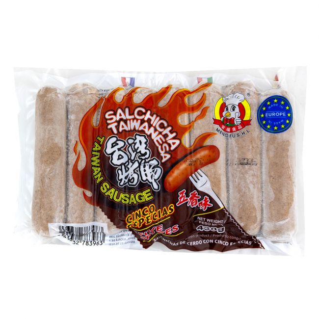 Salsicha de porco com cinco especiarias (MENG FU) 430g