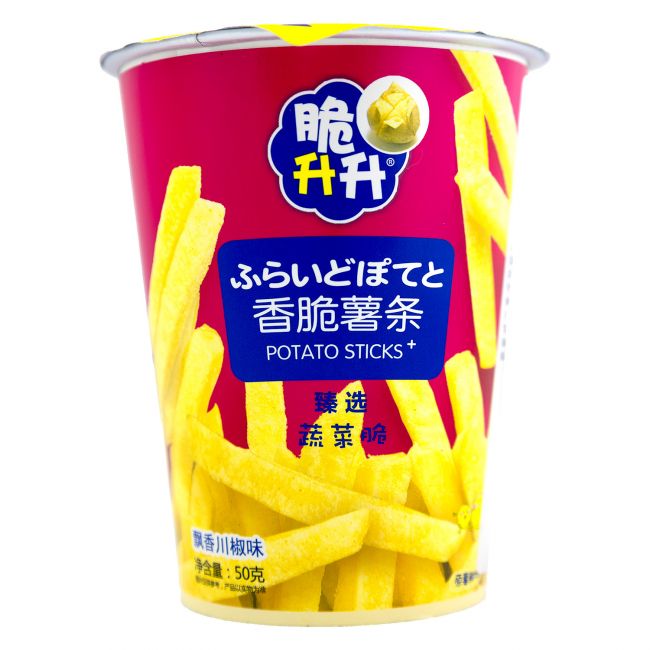 Palitos de batata crocantes com sabor de pimenta de Sichuan (CSS) 50g