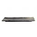 Placa de porcelana retangular 33x10cm "preto"