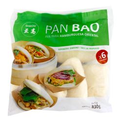 Pão gua bao branco 6pcs-55g...