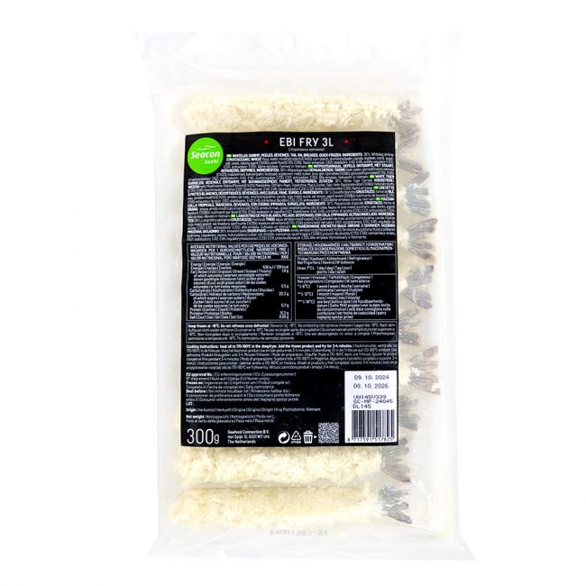 Camarão com panko 3L (10pcs) 300g (SEACON)