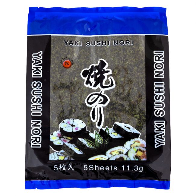 Alga Yaki nori sushi 5 folhas (SUSHI KING) 11,3g