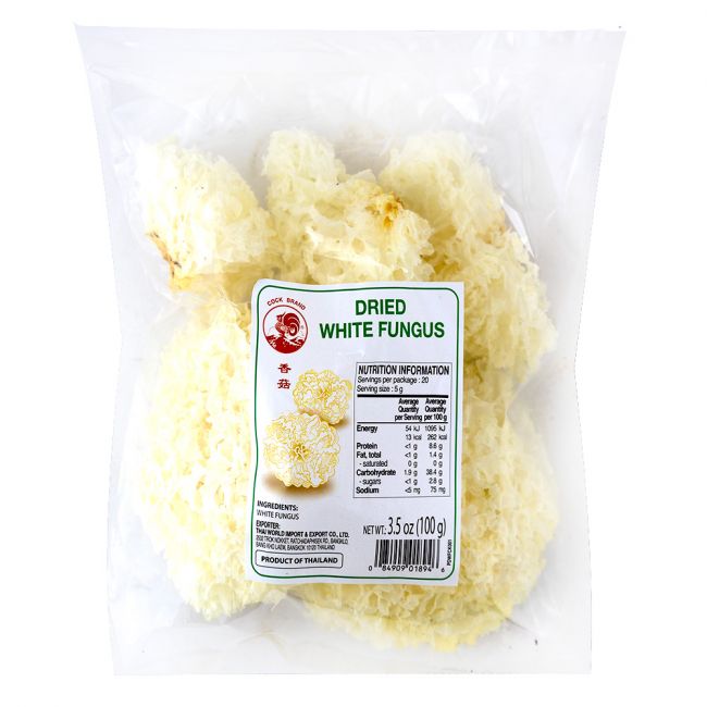 Orelhas brancas desidratadas (COCK) 100g