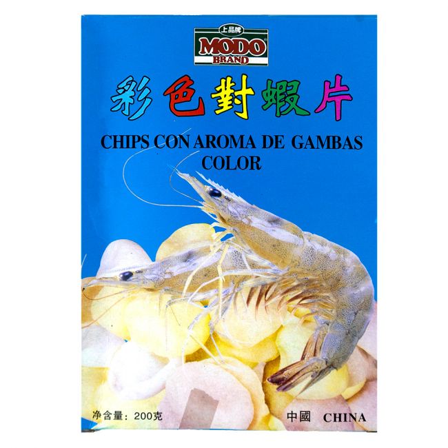 Pão de camarão colorido.200g