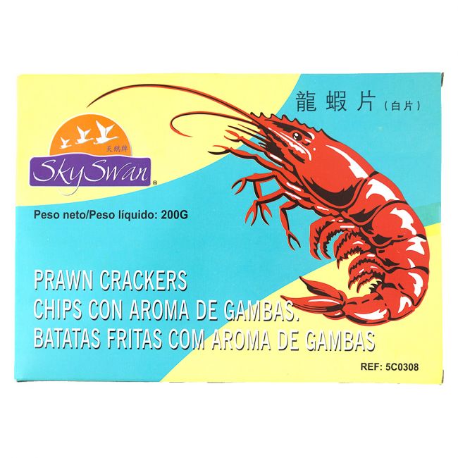 Chips com aroma de camarão branco (SKY SWAN) 200g