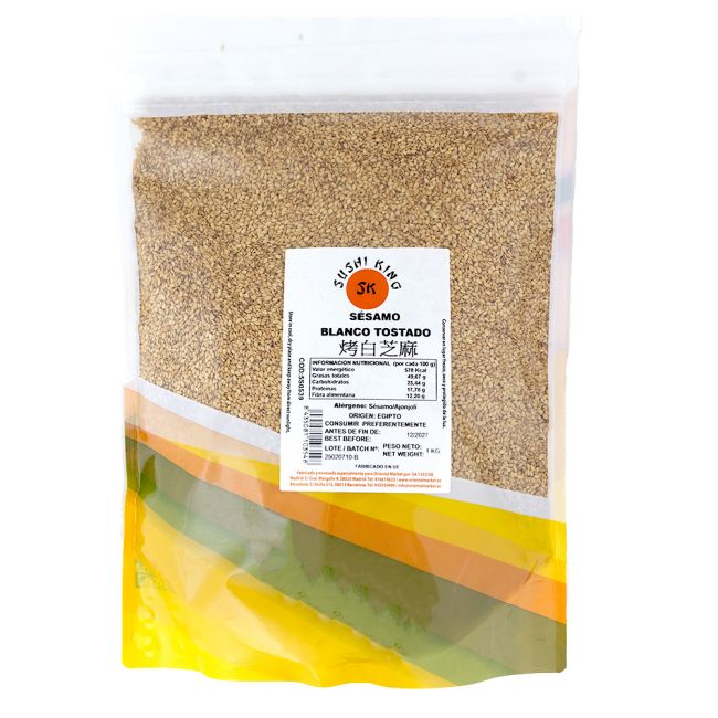Gergelim branco torrado (SUSHI KING) 1kg