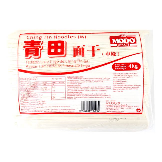 Tallarines Ching tin frsco (M) (MODO) 4kg