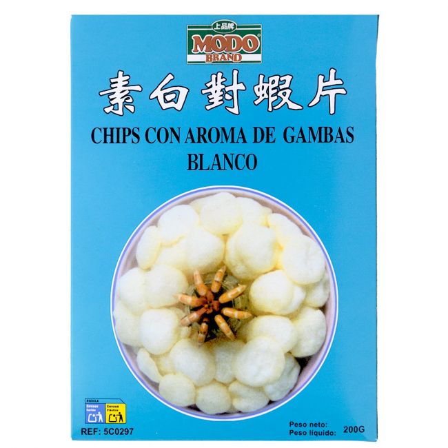 Chips com aroma de camarão branco (MODO) 200g