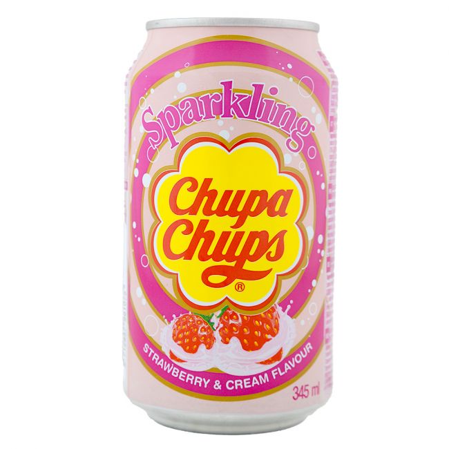 Refrigerante com creme de morango (CHUPA CHUPS) 345ml