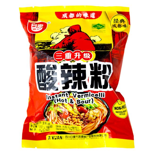Picantes instantâneos e Amargos (BAIJIA) 105g