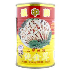 Cogumelo enoki dourado em...