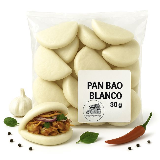 Pão Gua Bao 20 unidades (MERCADO ORINTAL) 600g