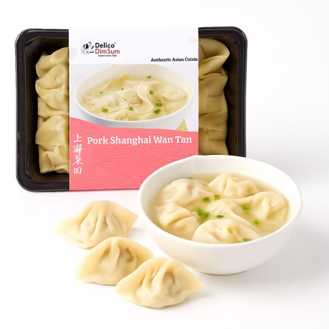 Wan tan Shanghai porco 24u (DELICO DIM SUM) 312g