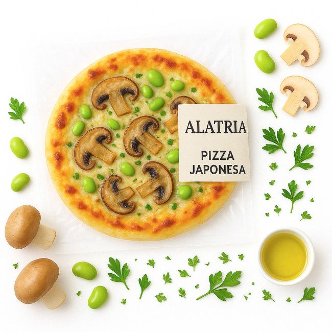 Camarão de pizza artesanal e edamame 28cm (SHIKOU) 450g
