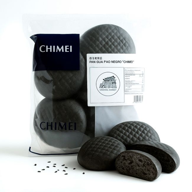 Pan gua bao negro 20pcs (CHIMEI) 600g