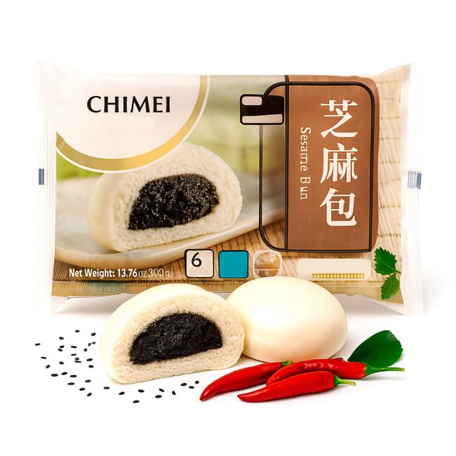 Pão Recheado com Gergelim (CHIMEI) 390g (6x65g)