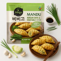 Cebolinha coreana e mandu...