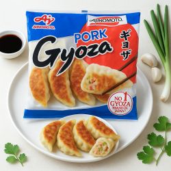 Gyoza de legumes e porco...