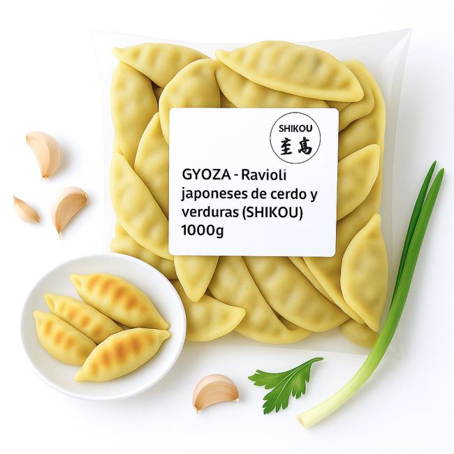 Gyoza de porco e vegetais 25 unidades (SHIKOU) 500g