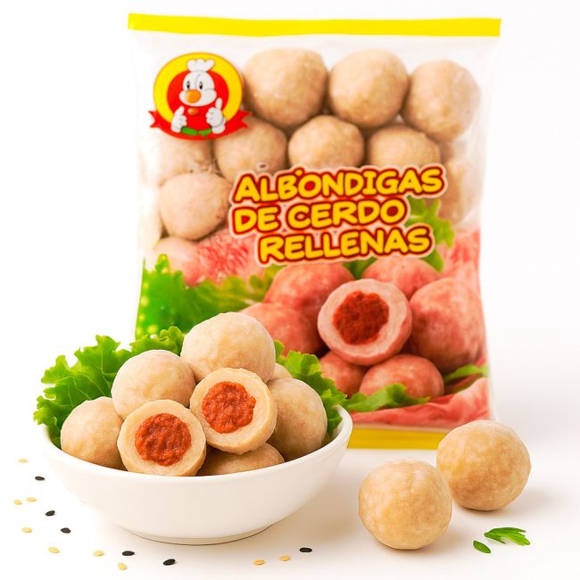 Almôndegas de porco recheadas (MENG FU) 360g