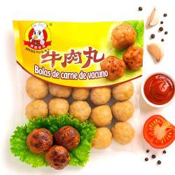 Bolinhas de carne cega...