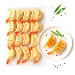 Gyoza de gambas panfried...