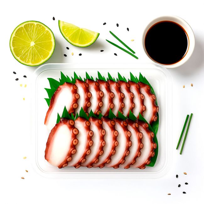 Fatias congeladas de polvo cozido 20 unidades (SHIRAKIKU) 160g