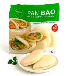 Pão gua bao branco 6pcs-55g...