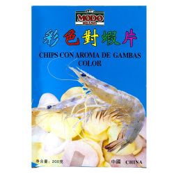 Pão de camarão colorido.200g