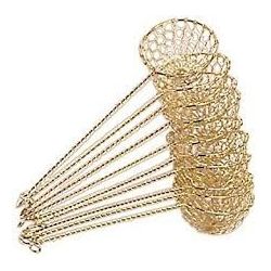 Skimmer de fondue dourado