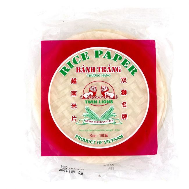 16 cm de papel de arroz redondo (TWIN LIONs) 400g