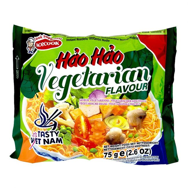 Macarrão instantâneo Hao-Hao com sabor vegetal (ACECOOK) 75g