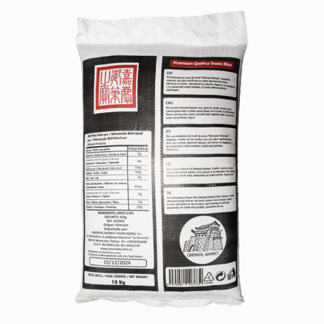 Arroz de sushi Calrose (SHIKOU) 10kg