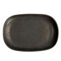 Placa oval 19x13cm porcelana "Onyx Noir"