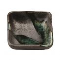 Molheira Quadrada 7,5cm Porcelana "Verde-Grafite"