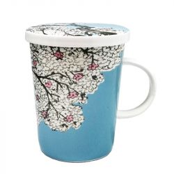 Taza com filtro e tampa....