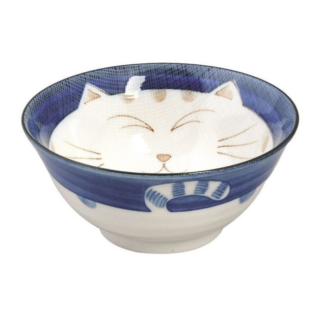 Tigela 15x7cm.Modelo: "Gato Azul"